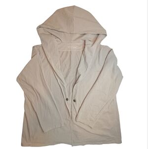 Soft Surroundings Hooded Cotton Cardigan Beach Cover up Size 1X
